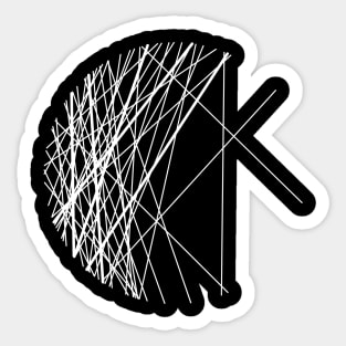 ABSTRACT LINES Sticker